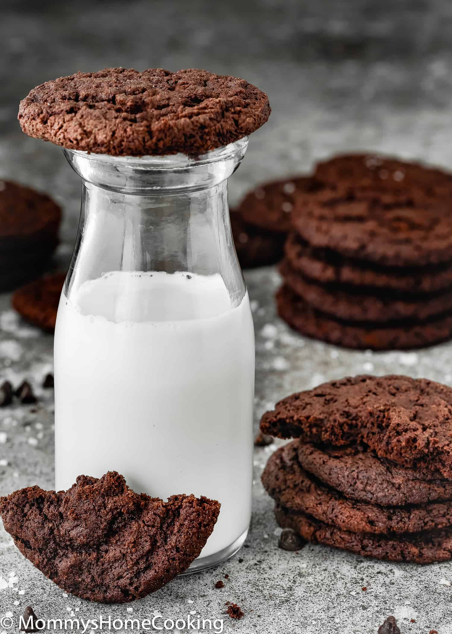 Eggless Dark Chocolate Cookies Mommy S Home Cooking