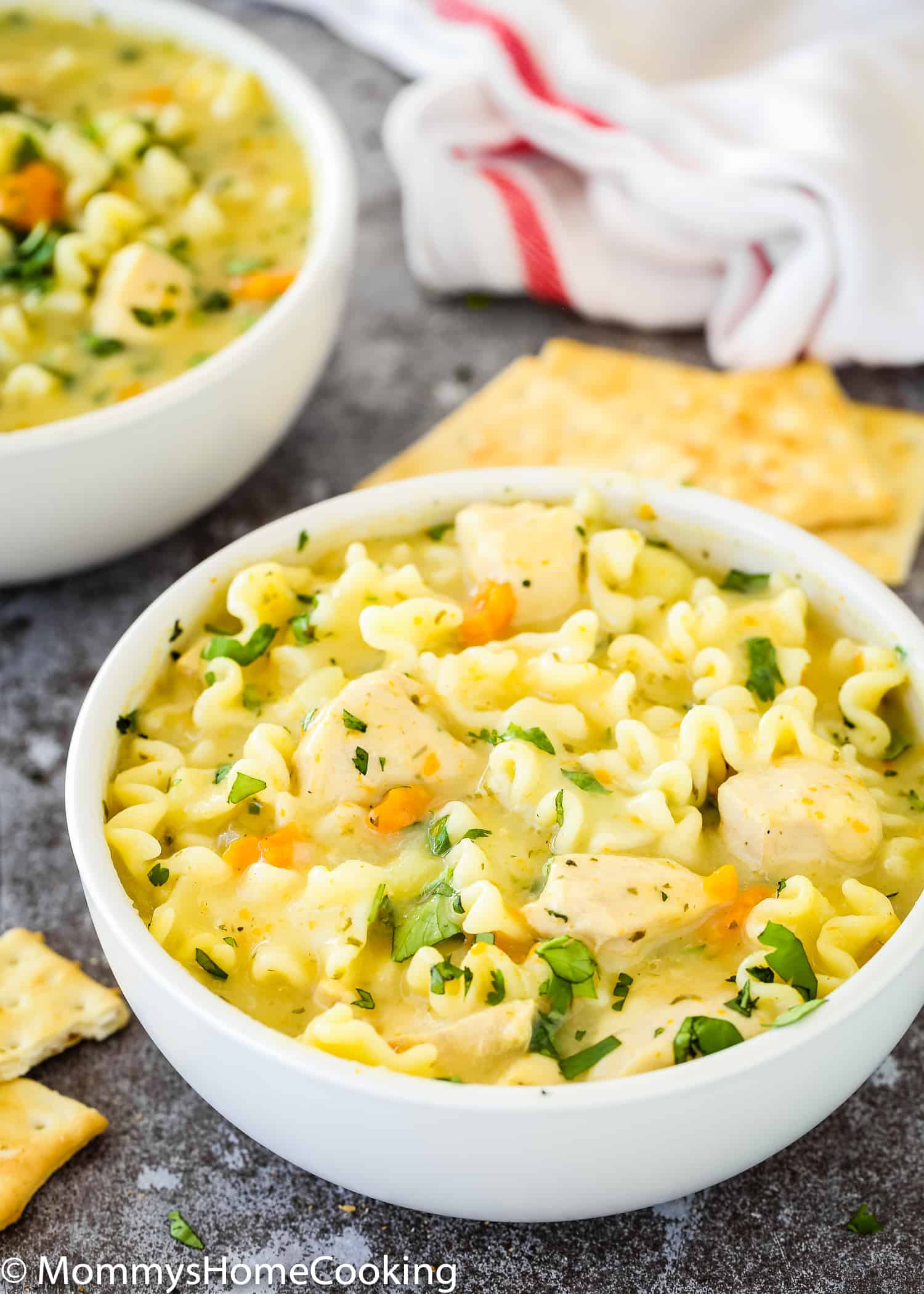 Instant Pot Creamy Chicken Noodle Soup Recipe | Mommy's Home Cooking