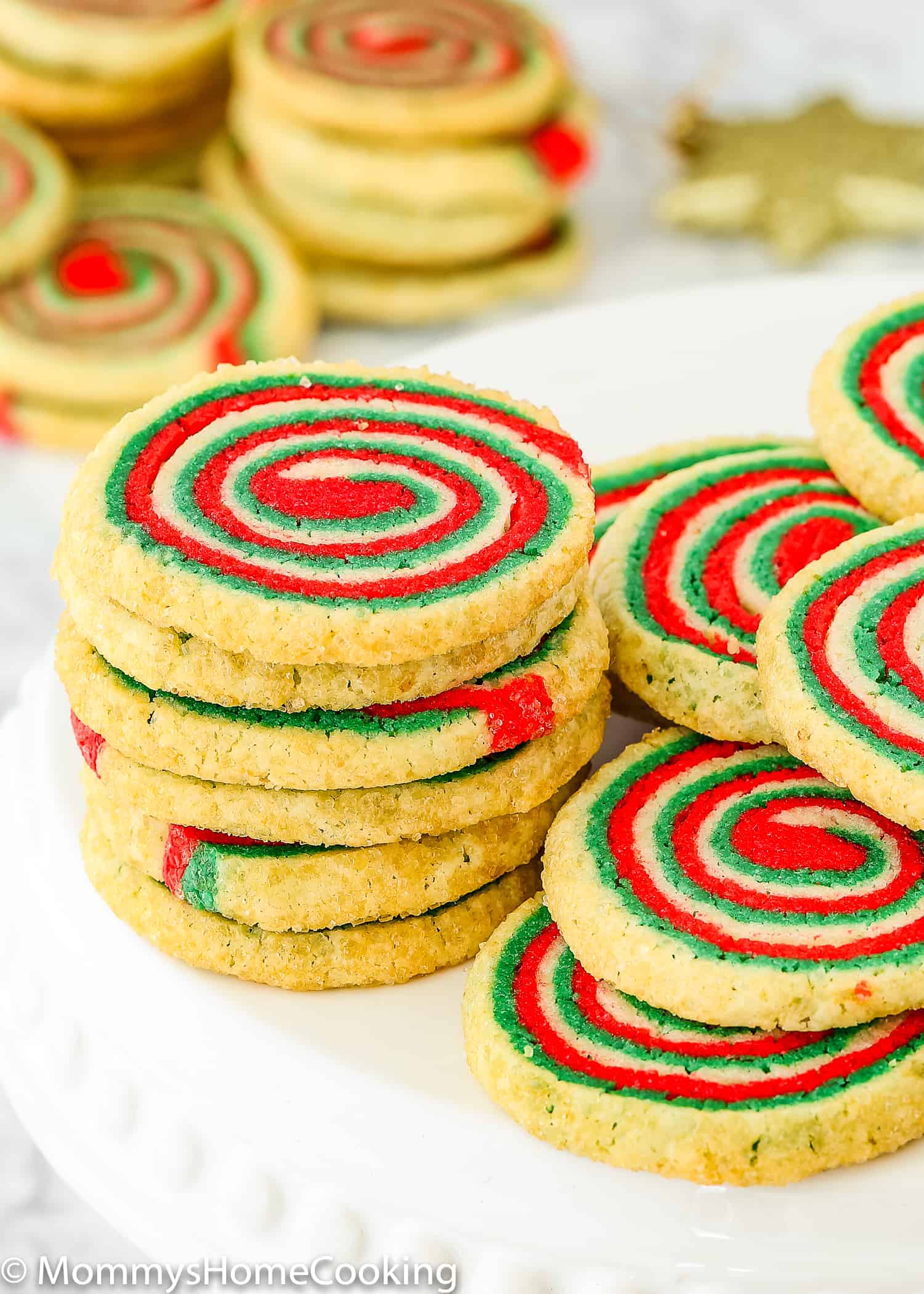 Icebox Christmas Cookies closeup