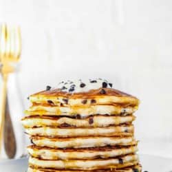Easy Eggless Chocolate Chip Pancakes | Mommy's Home Cooking