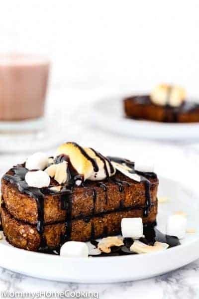 Easy Eggless Chocolate French Toast | Mommy's Home Cooking