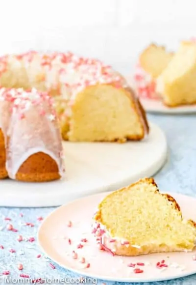 Easy Eggless Vanilla Pound Cake | Mommy's Home Cookng