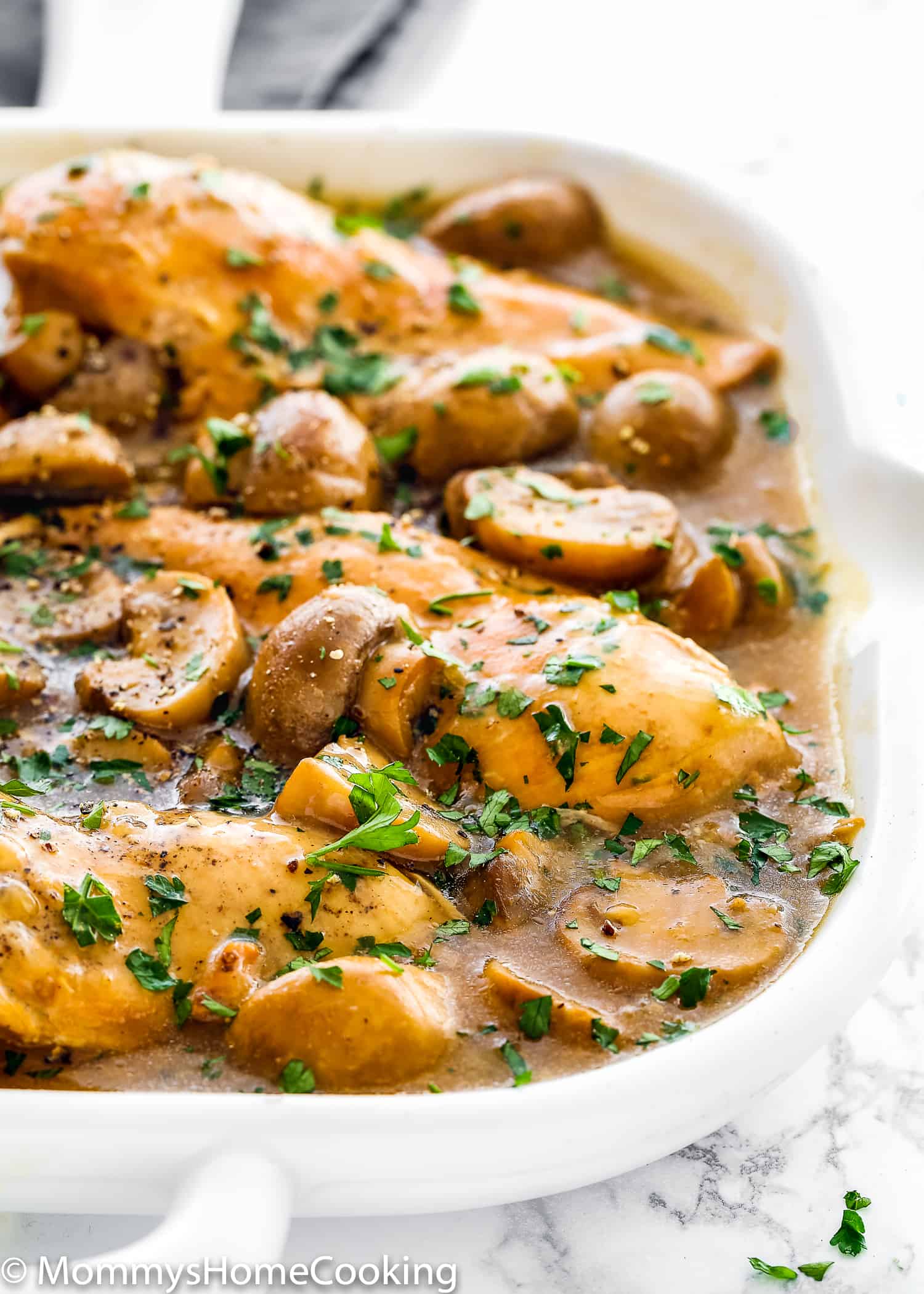 This Easy Instant Pot Chicken Madeira recipe always gets rave reviews at the dinner table!  Easy to make on busy weeknights but yet fancy to serve guests. I am sure it will become a new favorite for your family. https://mommyshomecooking.com