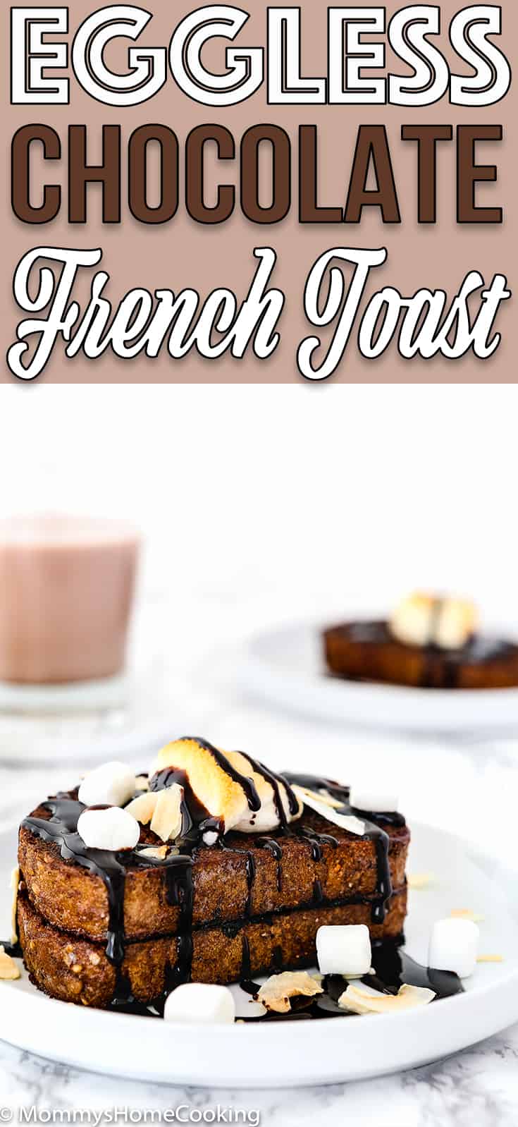 This Easy Eggless Chocolate French Toast is delicious, ridiculously easy to make and will be ready in a flash! With slightly crisp outsides, and light yet custardy insides, this chocolate French toast is perfect to satisfy those sweet-tooth cravings. https://mommyshome cooking.com