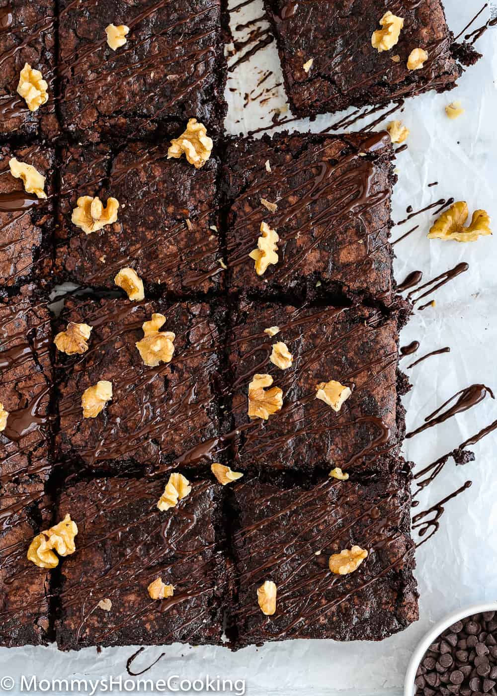 Eggless Fudgy Zucchini Brownies - Mommy's Home Cooking