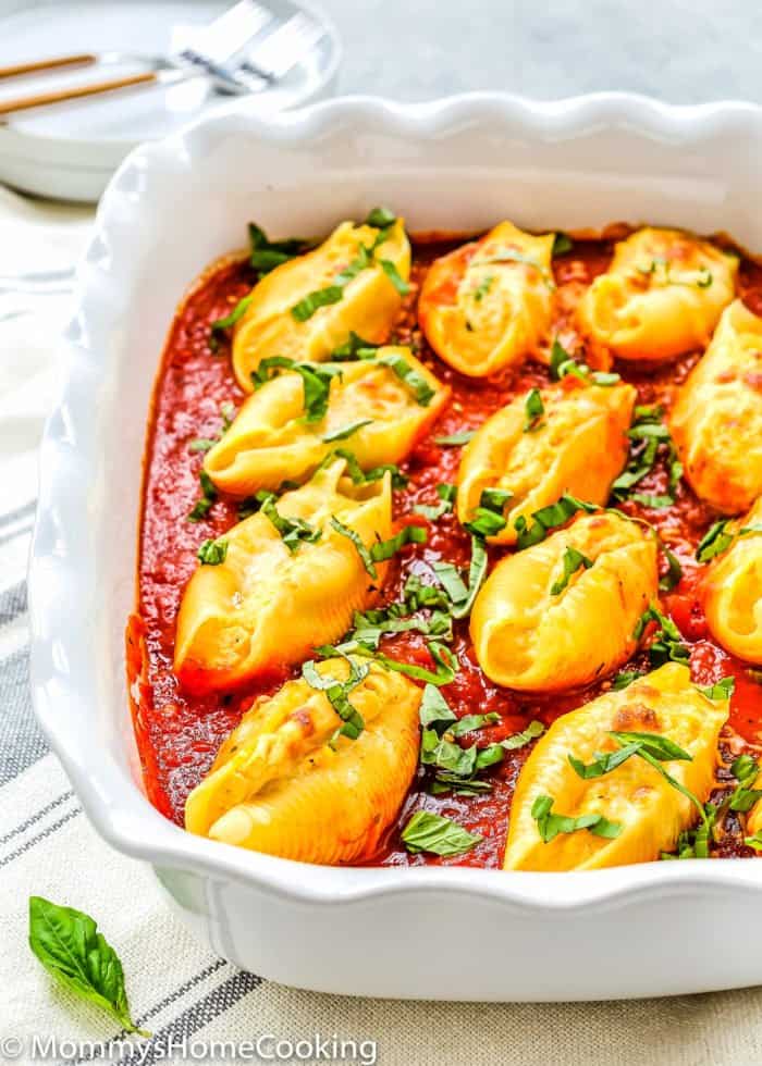 Eggless Pumpkin Ricotta Stuffed Shells Mommy's Home Cooking