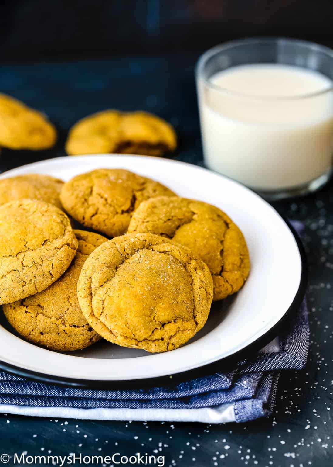 Eggless Pumpkin Snickerdoodles Mommy's Home Cooking