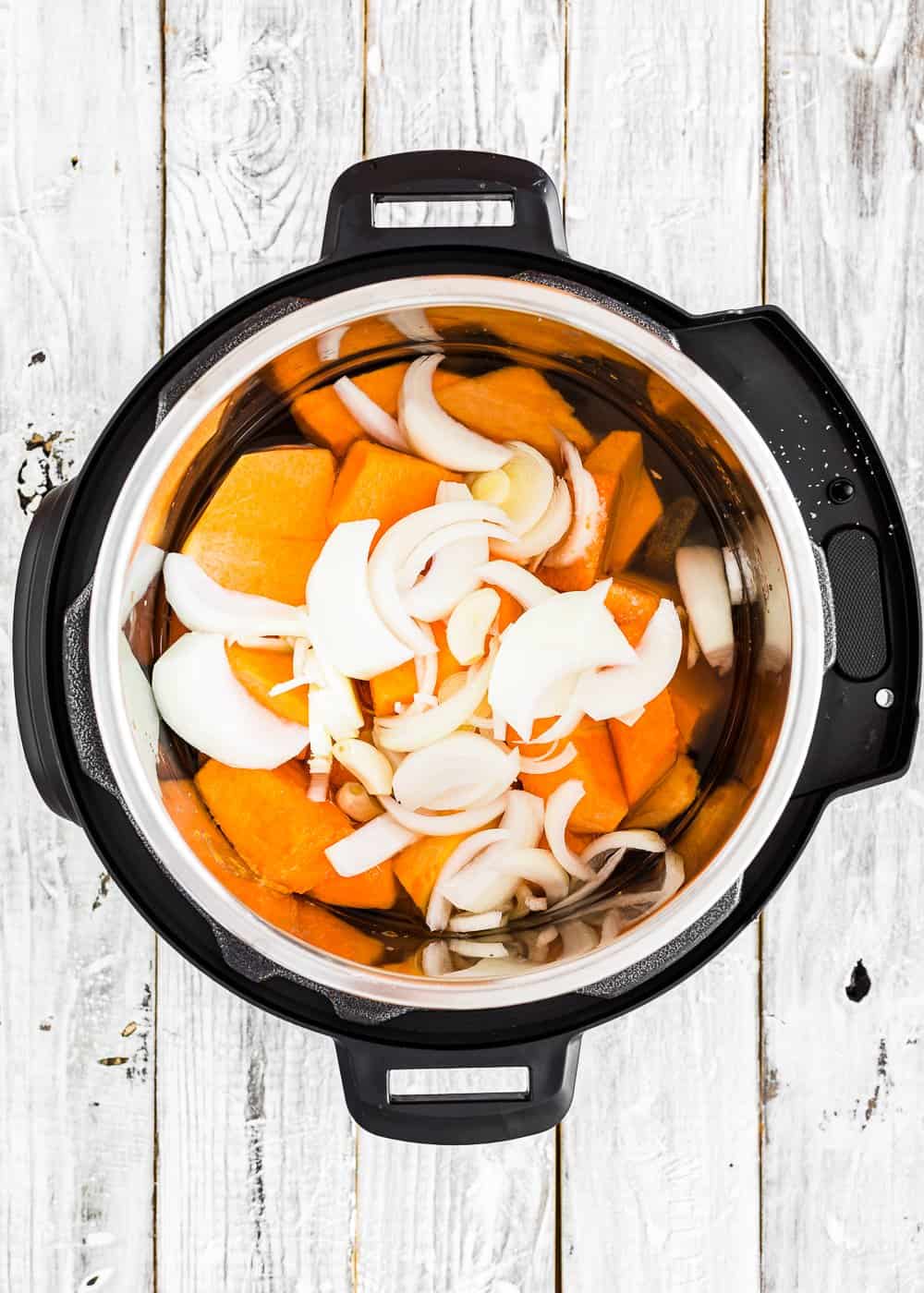 How to make pumpkin soup in the Instant pot step 3