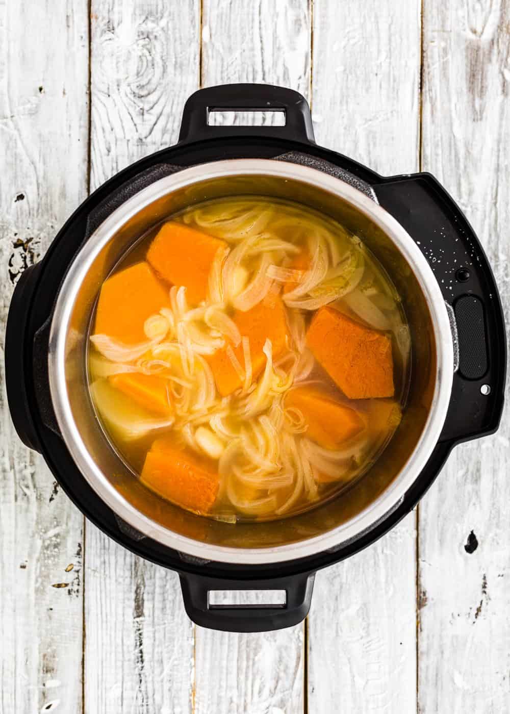 How to make pumpkin soup in the Instant pot step 4