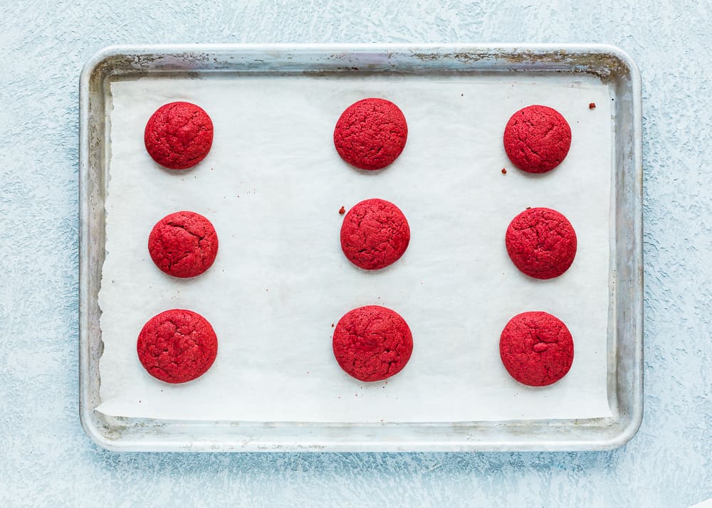 How to make eggless red velvet cookies step 6