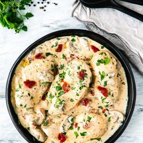 Instant Pot Creamy Chicken with Mushrooms - Mommy's Home Cooking