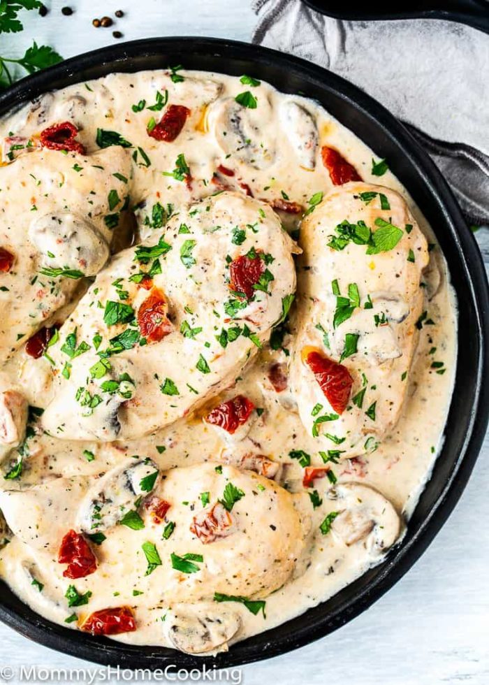 Instant Pot Creamy Chicken with Mushrooms - Mommy's Home Cooking