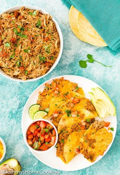 Easy Instant Pot Mexican Shredded Chicken and tacos