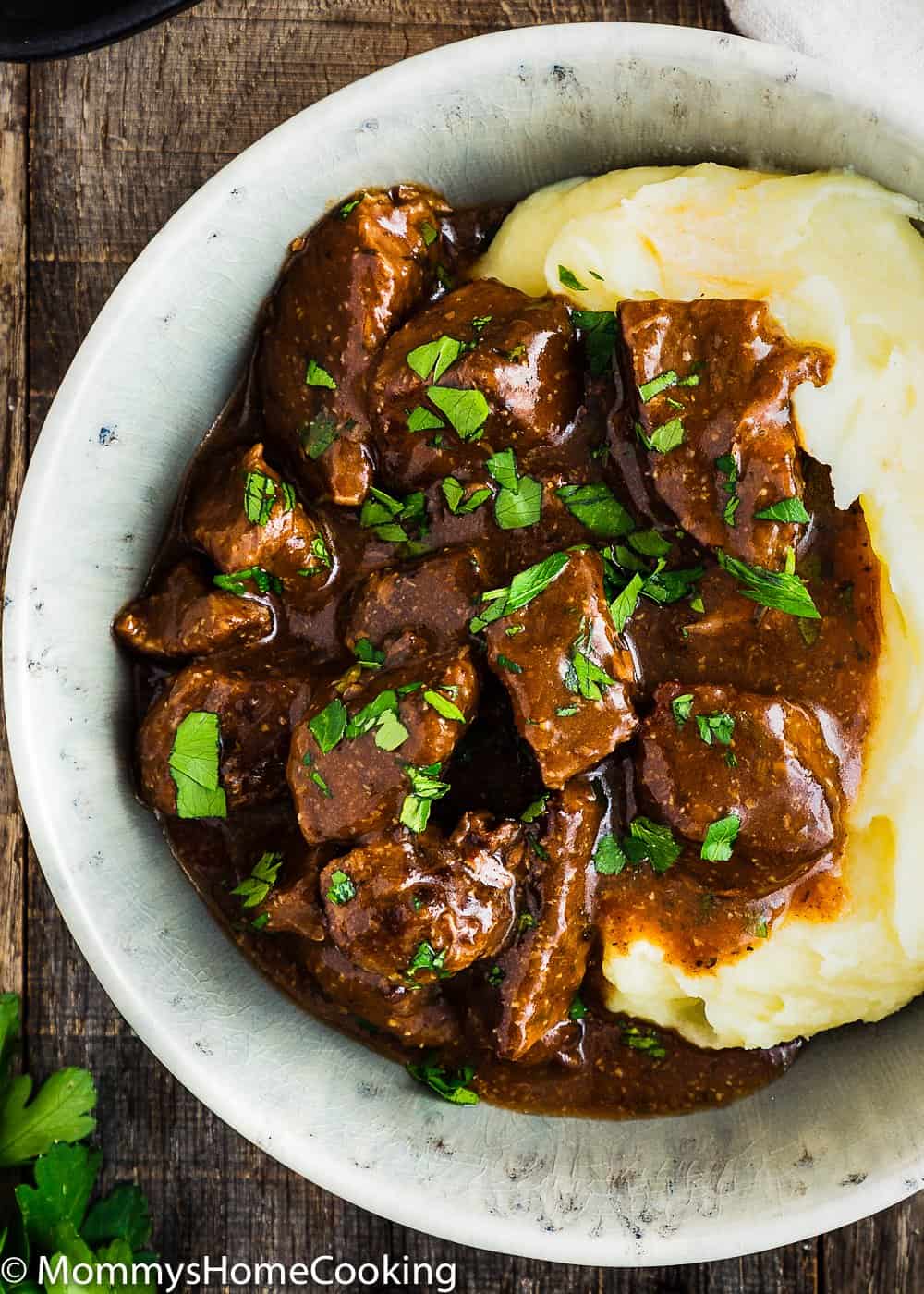 Beef Tips  in a bowl