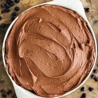 Easy Chocolate Frosting in a bowl