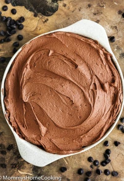 Easy Chocolate Frosting in a bowl