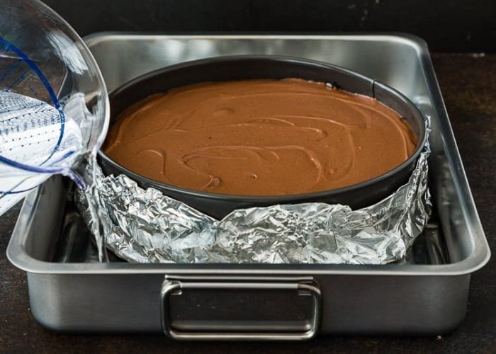 How to make Eggless Chocolate Cheesecake step by step 14