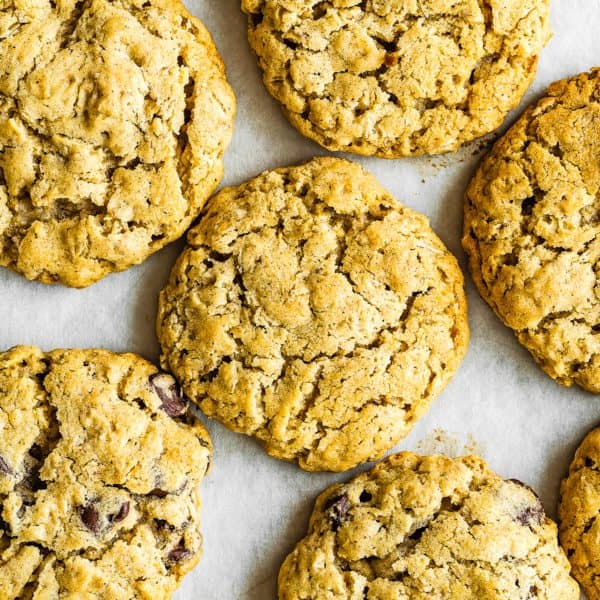 Eggless Oatmeal Cookies close up