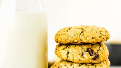 Thermos Oatmeal Cookies And Coffee With Milk Stock Photo - Download Image  Now - Appetizer, Baked, Baked Pastry Item - iStock