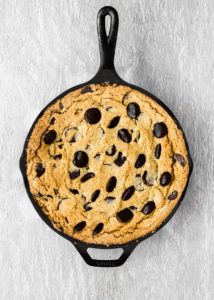 How to make Eggless Chocolate Chip Skillet Cookie step 11