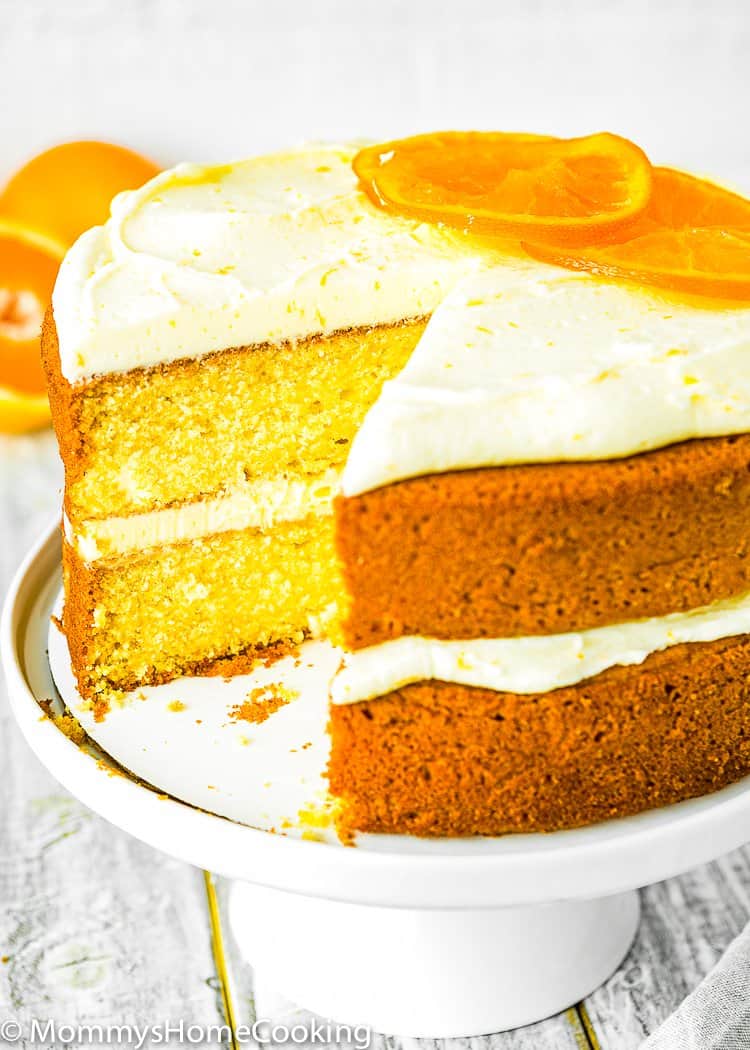 Easy Eggless Orange Cake - Mommy's Home Cooking