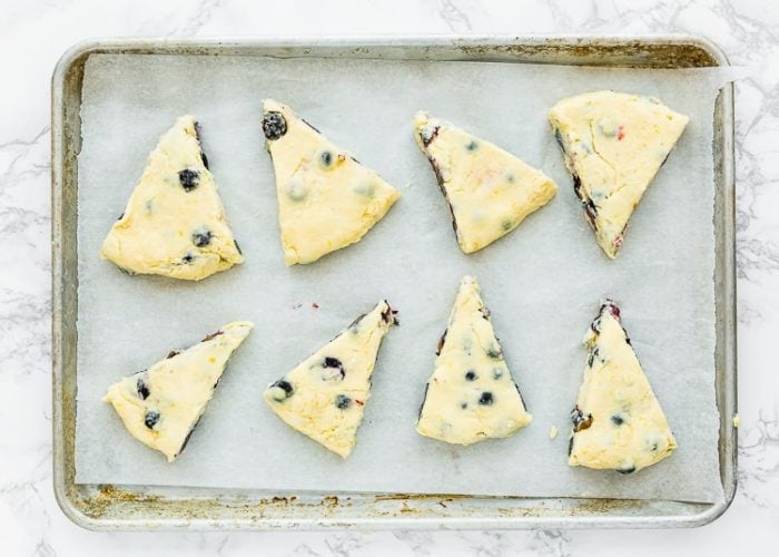 How to make Eggless Blueberry Scones step 13