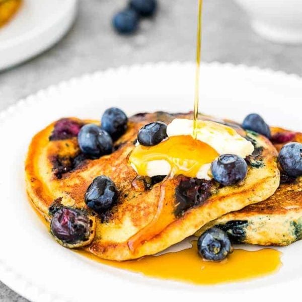 Easy Eggless Blueberry Pancakes Mommy's Home Cooking