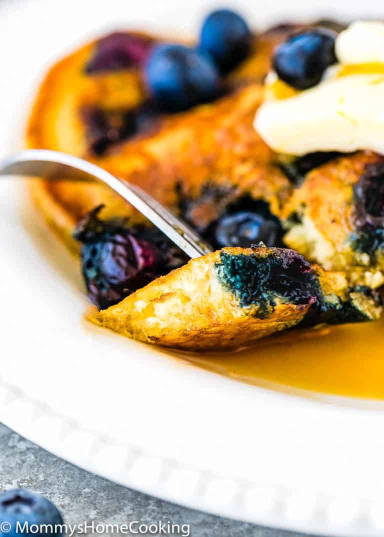 Easy Eggless Blueberry Pancakes Mommy's Home Cooking