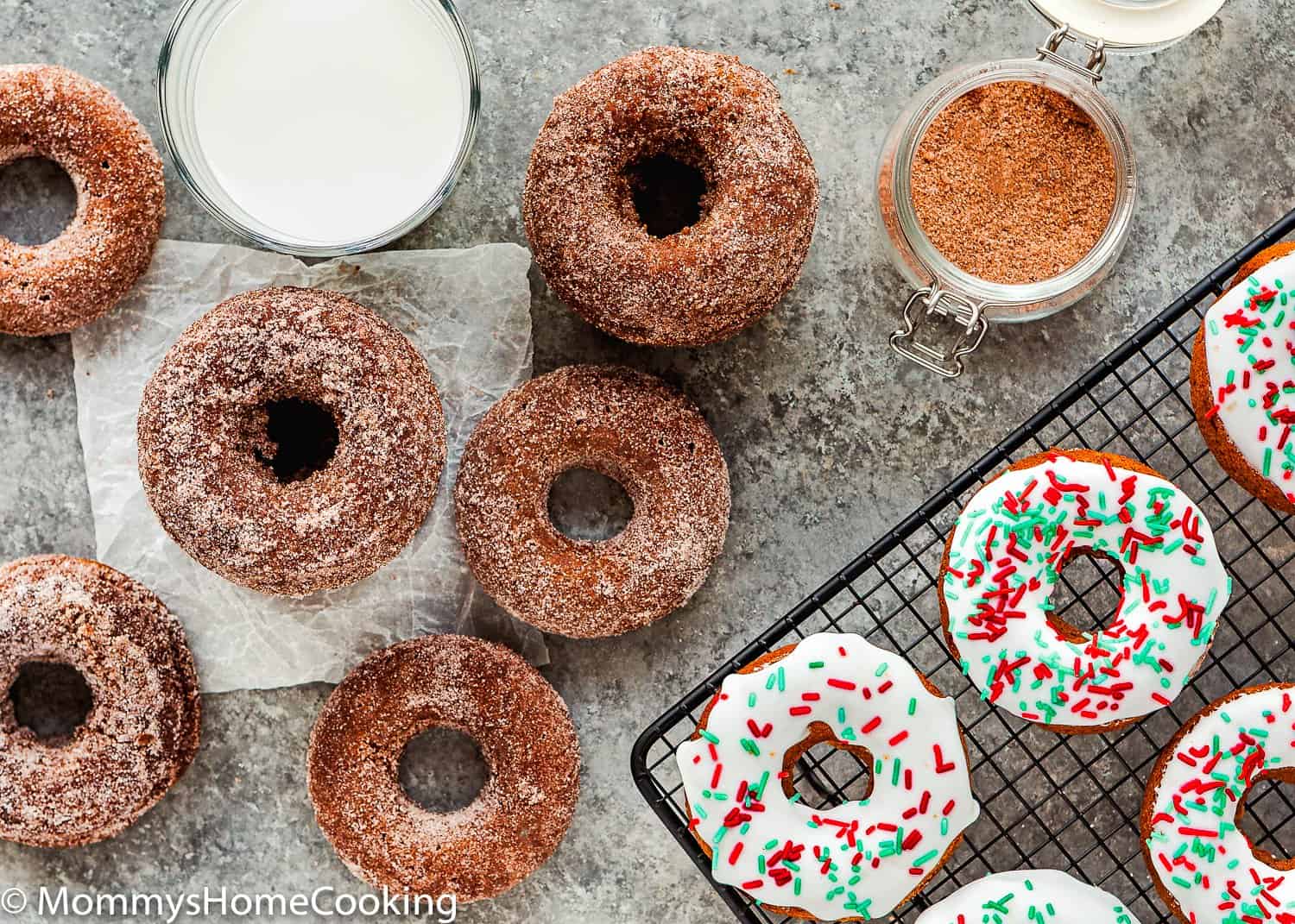 Eggless Gingerbread Donuts