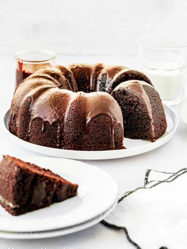 HOW TO MAKE EGGLESS CHOCOLATE BUNDT CAKE