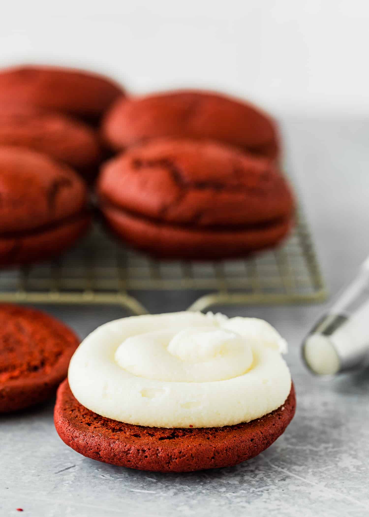 How To Make Eggless Red Velvet Whoopie Pies Step By Step 10