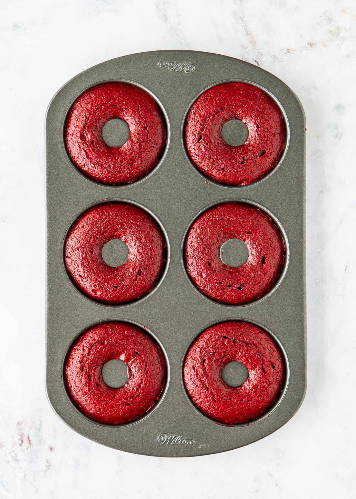 Easy Eggless Red Velvet Donuts Mommy S Home Cooking