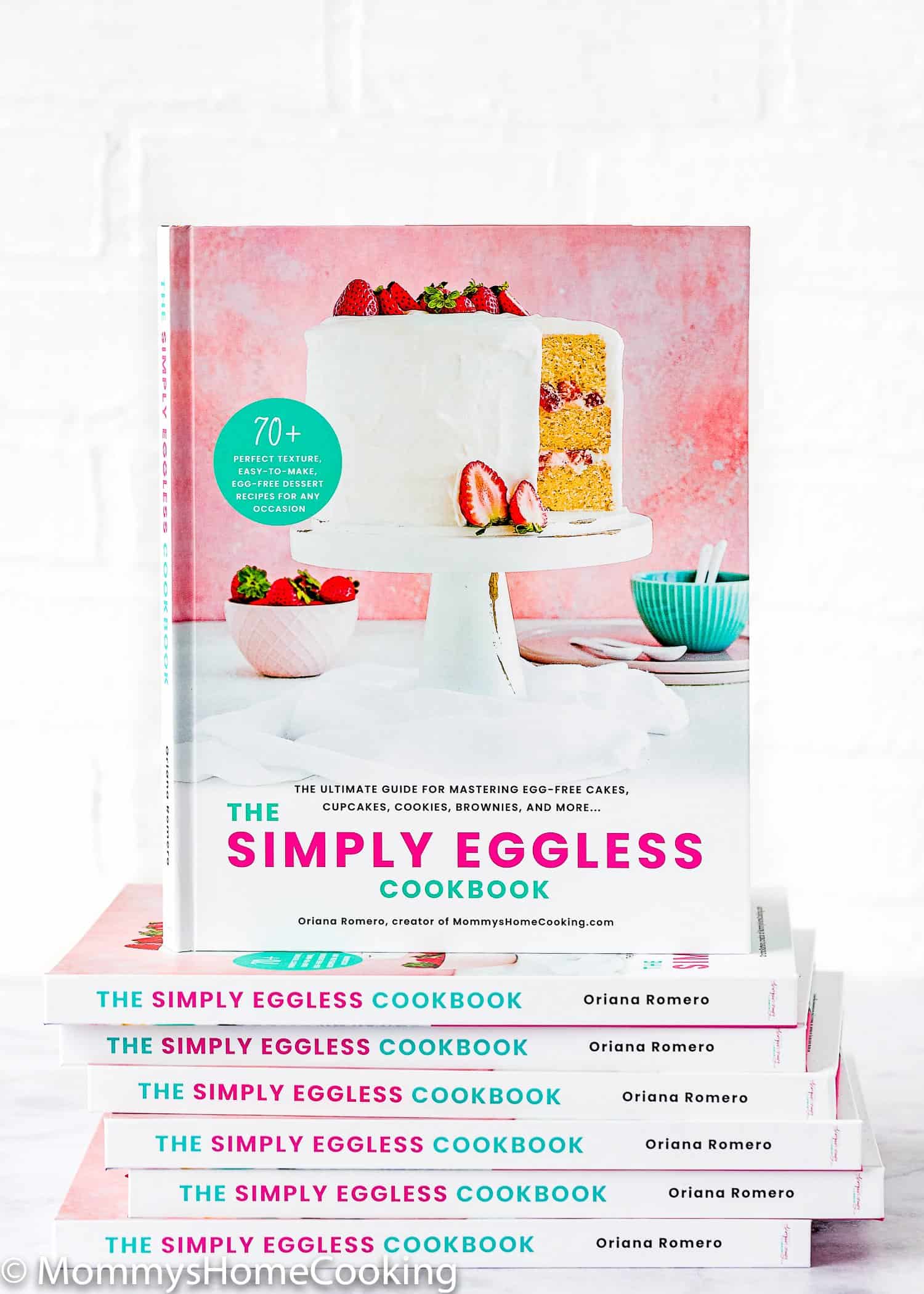 The Simply Eggless Cookbook stack
