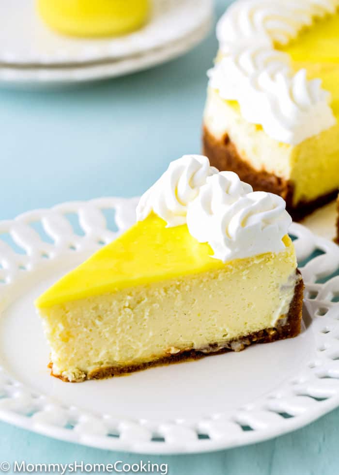 Eggless Lemon Cheesecake - Mommy's Home Cooking
