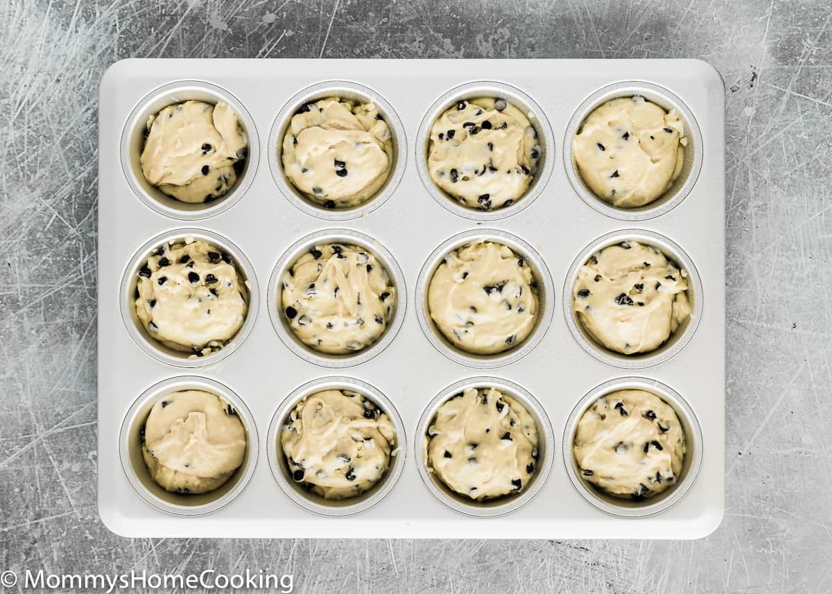 how to make Eggless Chocolate Chip Muffins step 4