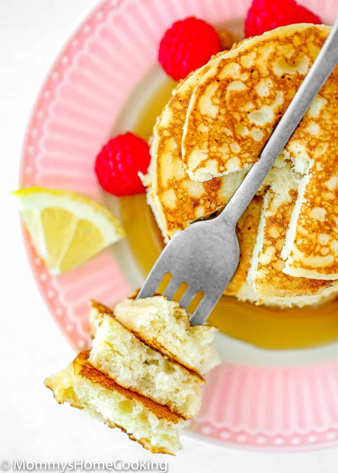 Eggless Lemon Ricotta Pancakes Mommy's Home Cooking
