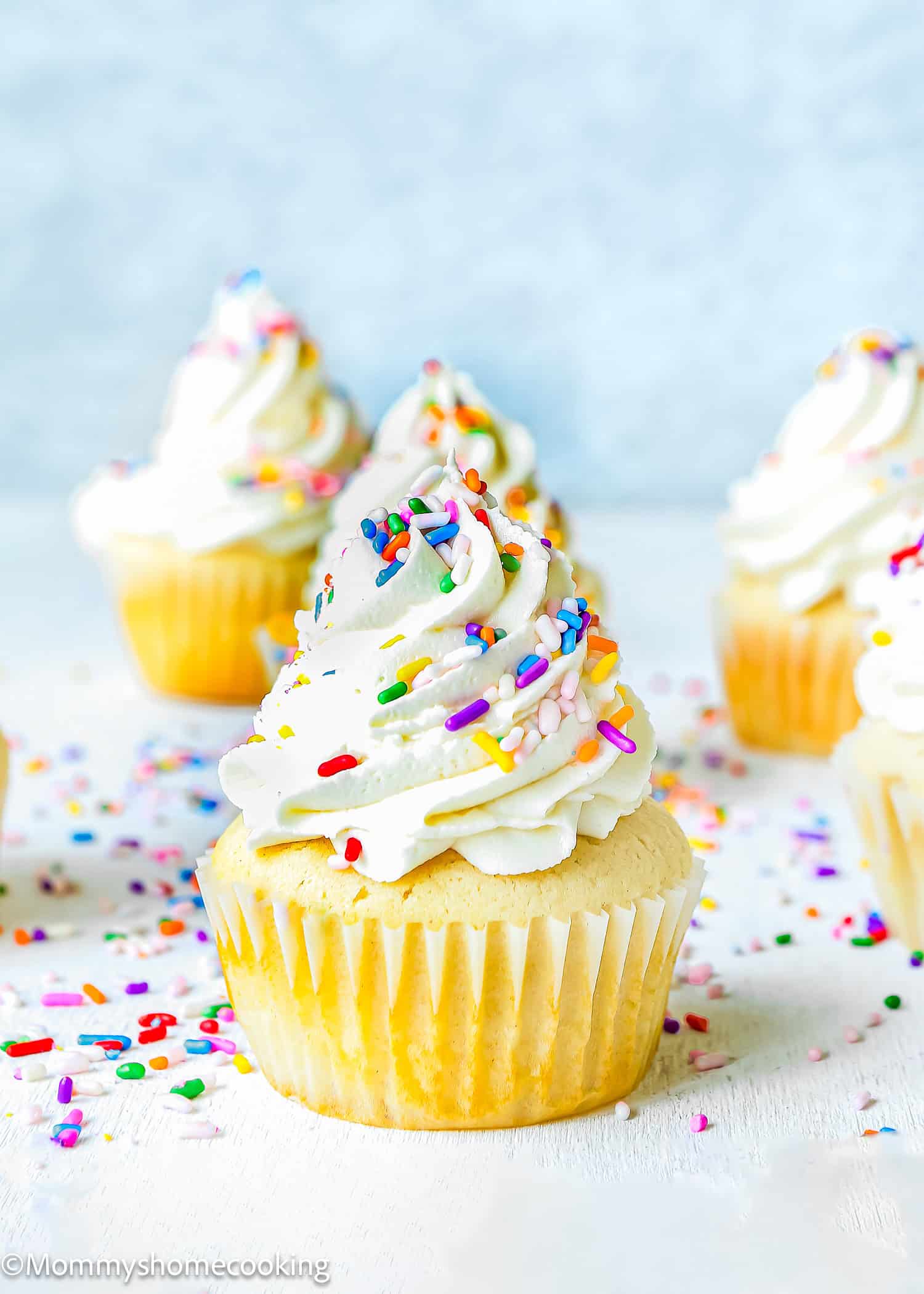 Easy Fluffy Vanilla Cupcakes (Dairy-Free, Egg-Free, Vegan) - Mommy's ...