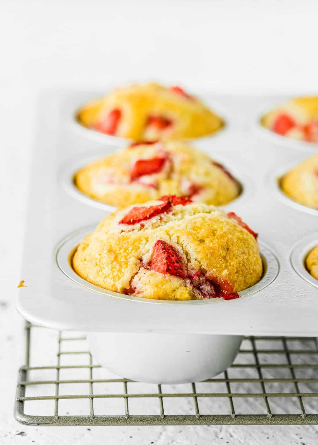 Easy Eggless Strawberry Muffins Mommy's Home Cooking