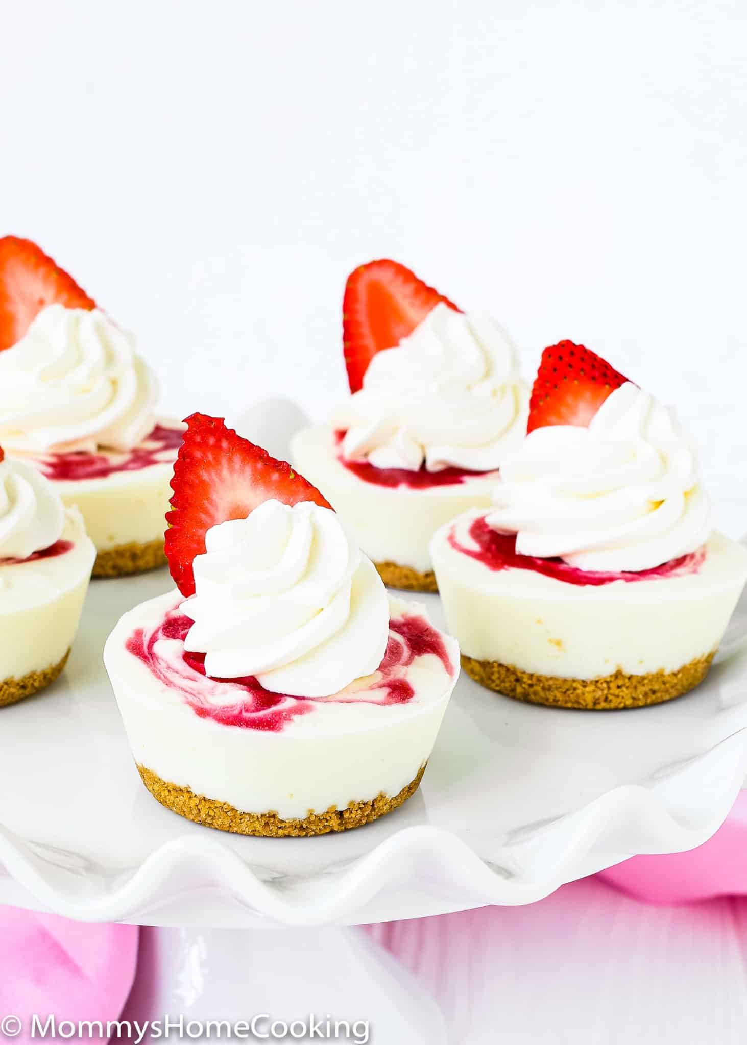 Healthy Mini Yogurt Strawberry Cheesecakes Mommy's Home Cooking