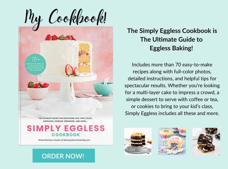 The simply eggless cookbook cover with description