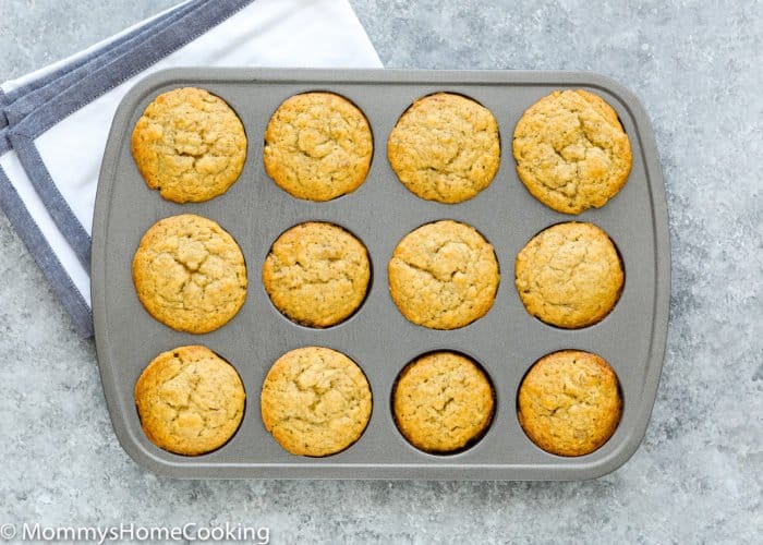 Easy eggless banana bread muffins mommy s home cooking