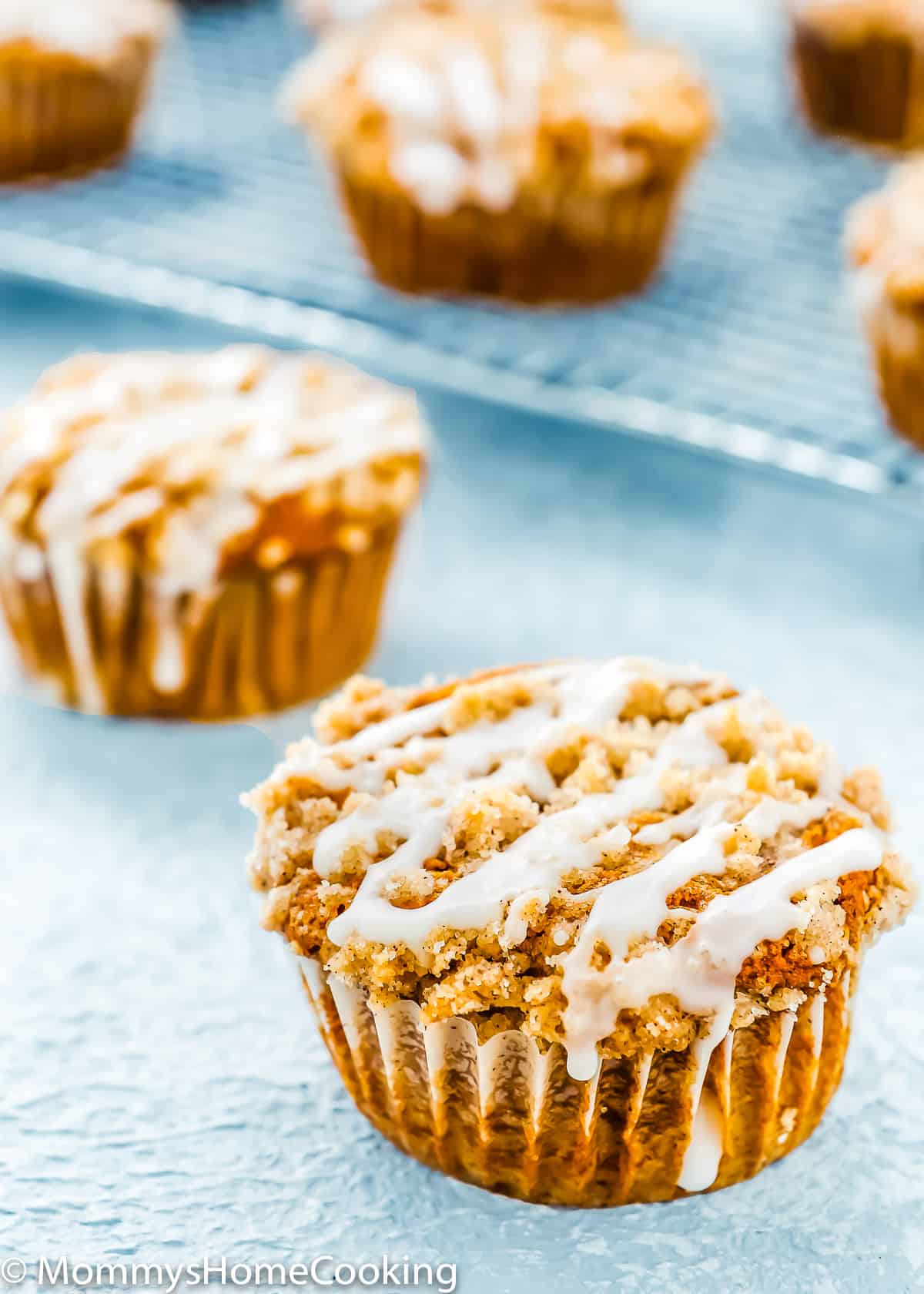Eggless Pumpkin Crumb Muffins-image