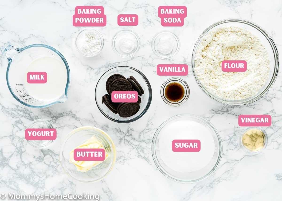 easy eggless oreo cake ingredients with tags