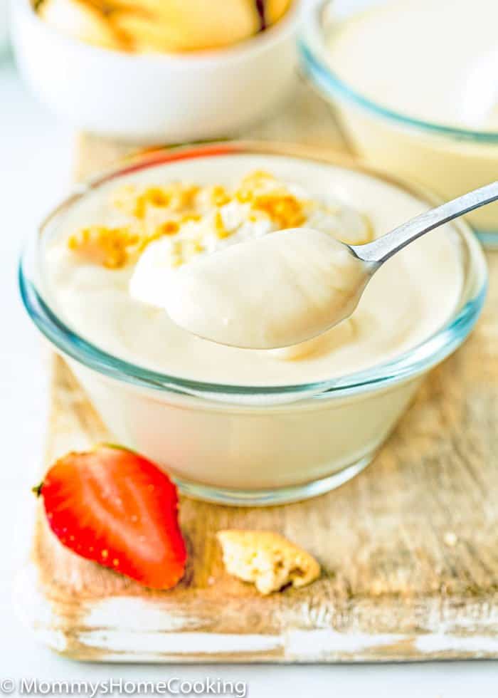 Eggless Vanilla Pudding