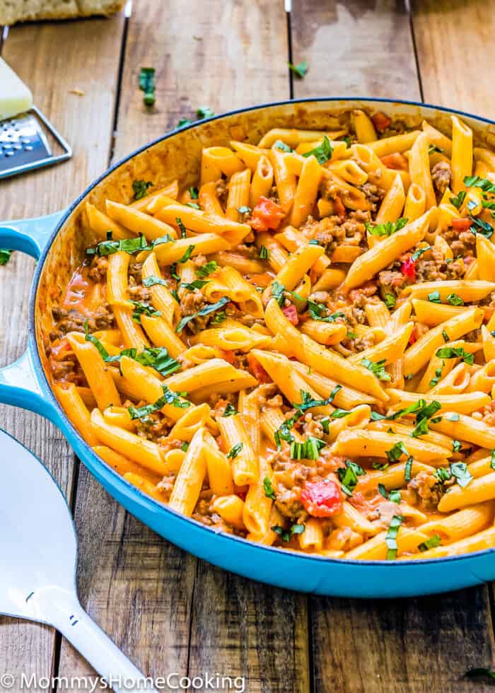 Creamy Sausage Pasta Skillet (Easy & Quick) - Mommy's Home Cooking