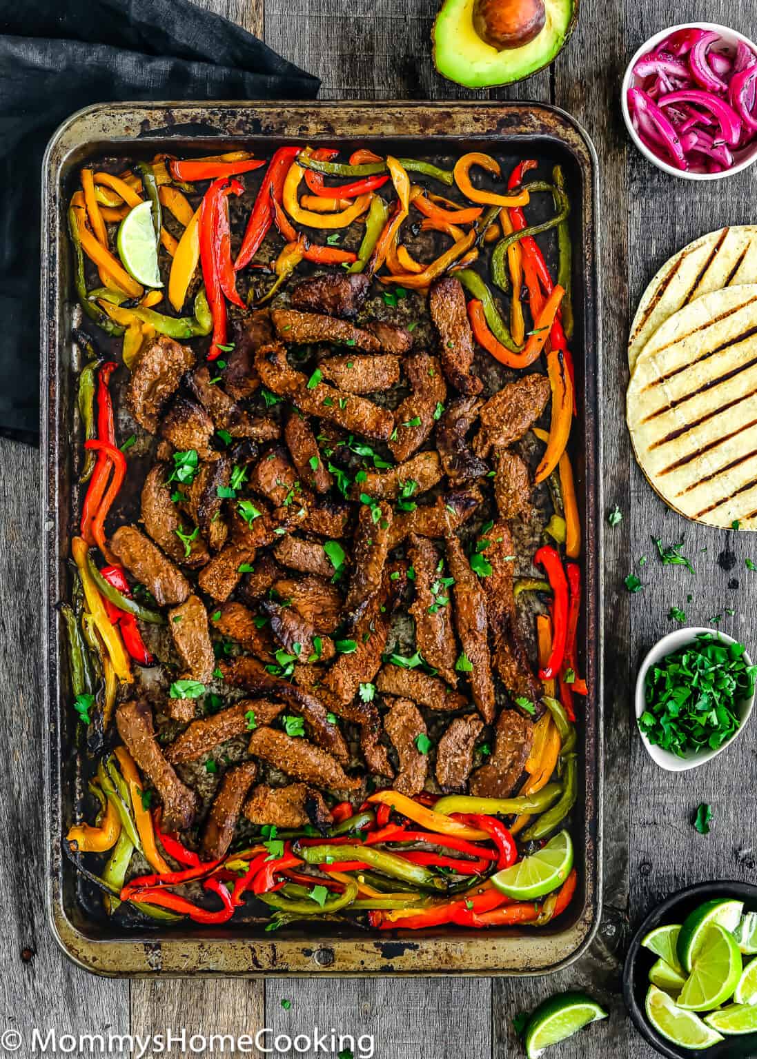 Easy Sheet Pan Steak Fajitas Mommy's Home Cooking