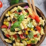 Healthy Mediterranean pasta salad - Delicious recipe