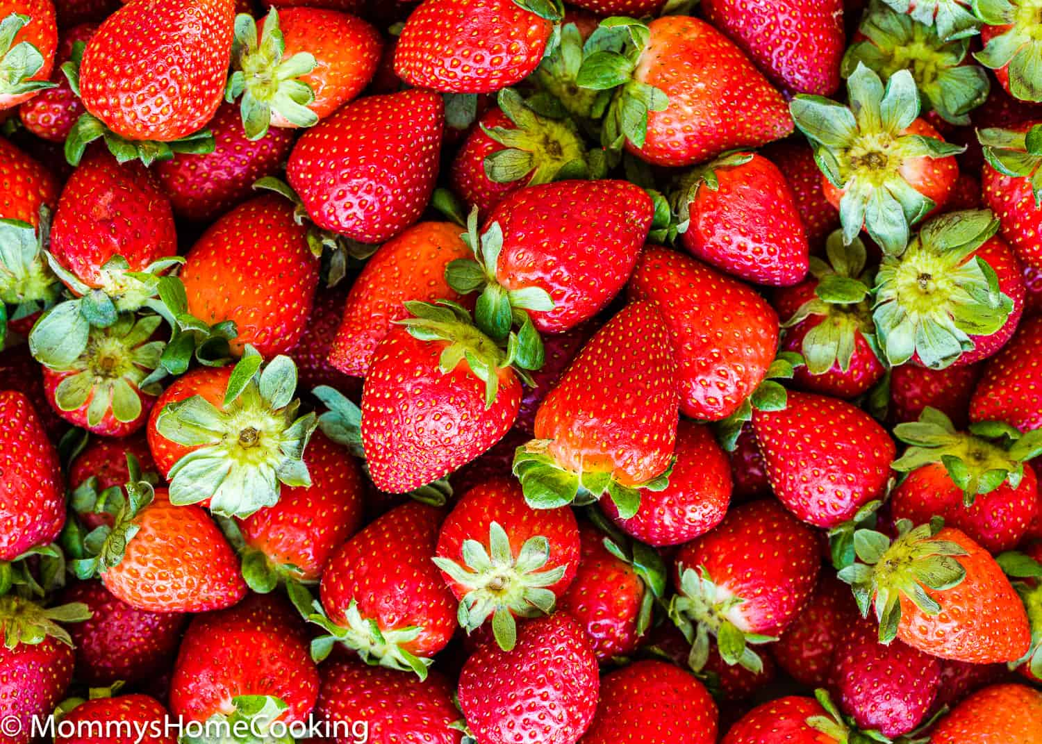 fresh, ripe and juicy strawberries.