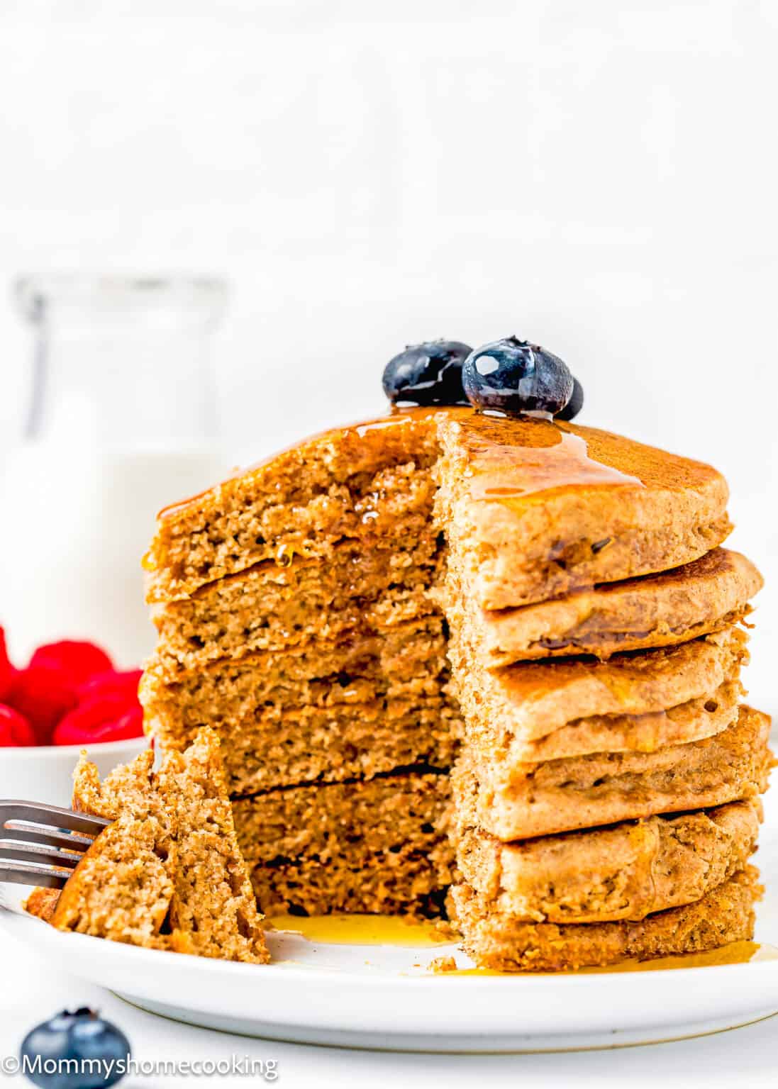 Fluffy Whole Wheat Pancakes (No Eggs No Sugar) Mommy's Home Cooking