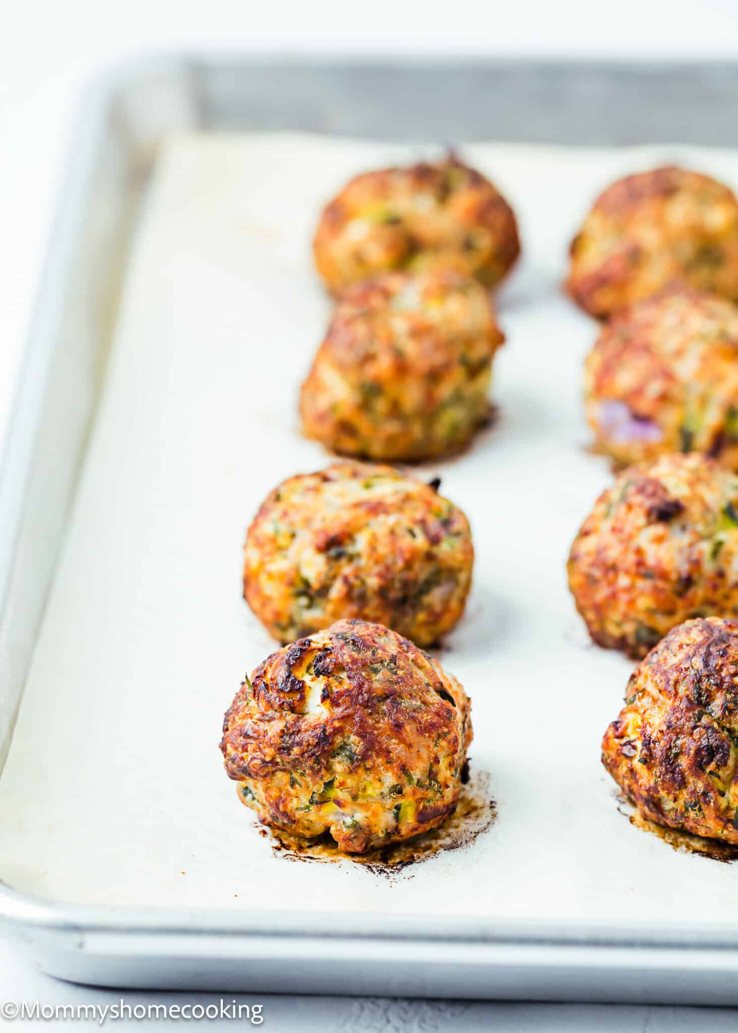 Easy Greek Chicken Meatballs (Baked - No Eggs) - Mommy's Home Cooking